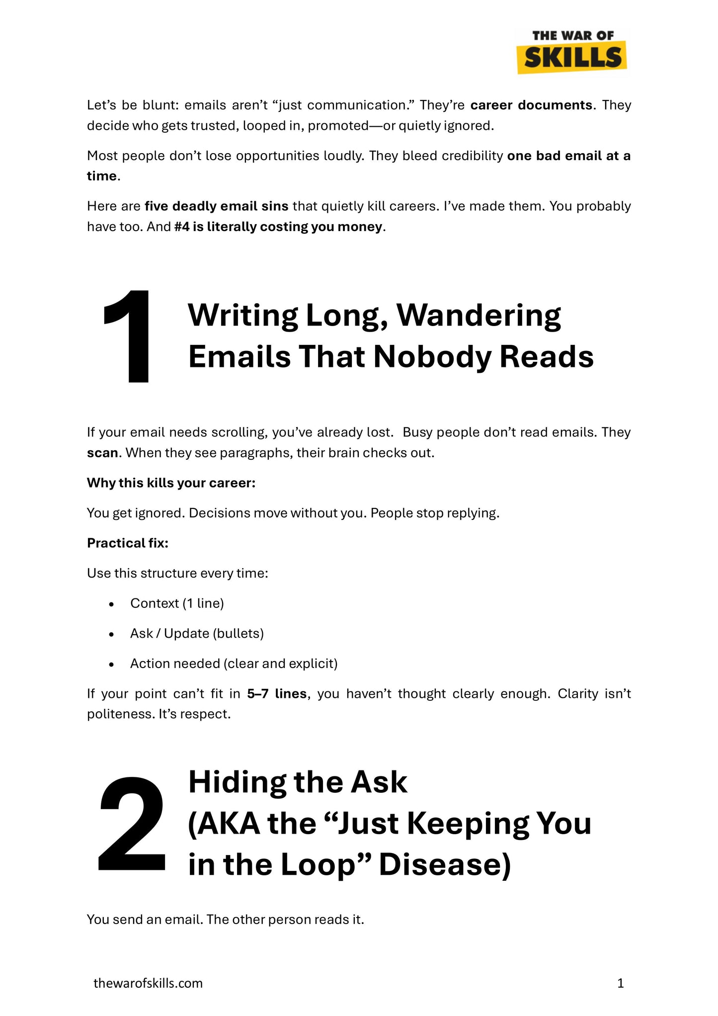 The 5 Deadly Email Sins That Are Killing Your Career (#4 Makes You Lose Money Without You Knowing)